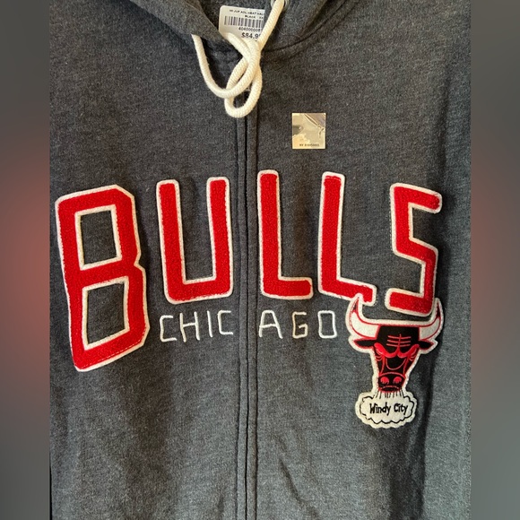 Chicago Bulls Junk Food zip up hoodie. Men’s XXL. New! - Picture 2 of 4